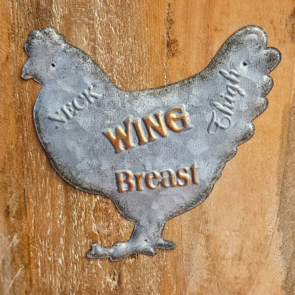 RARE RUSTIC FARMHOUSE CHICKEN ROOSTER KITCHEN OFFICE WOOD MEMO NOTE CHALKBOARD - Picture 3 of 15